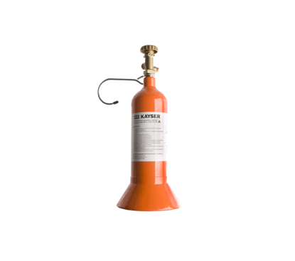 Karweifles 1 liter met voet inclusief ophang beugel (leeg)