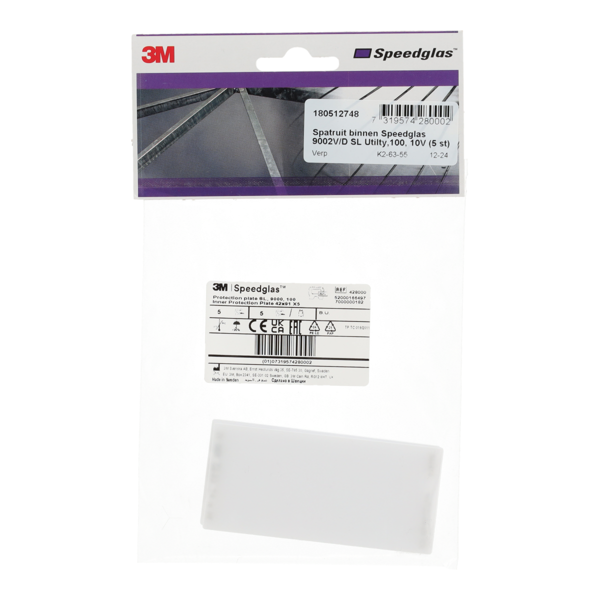 3M Speedglas binnenruit 9002V/9002D