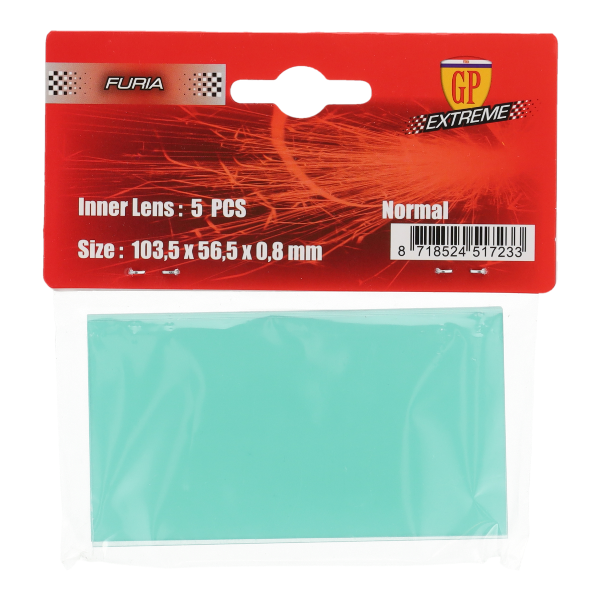 Spatruit binnen furia gp extreme | 103,5 x 56,5 x 0.8mm