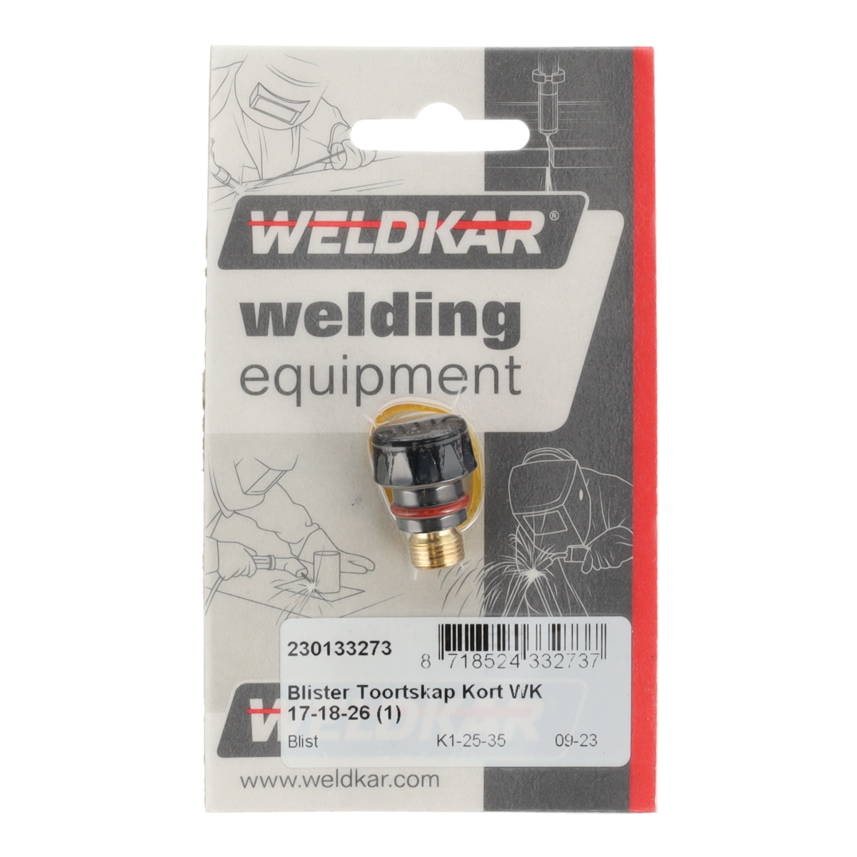 Weldkar toortskap kort WK 17-18-26