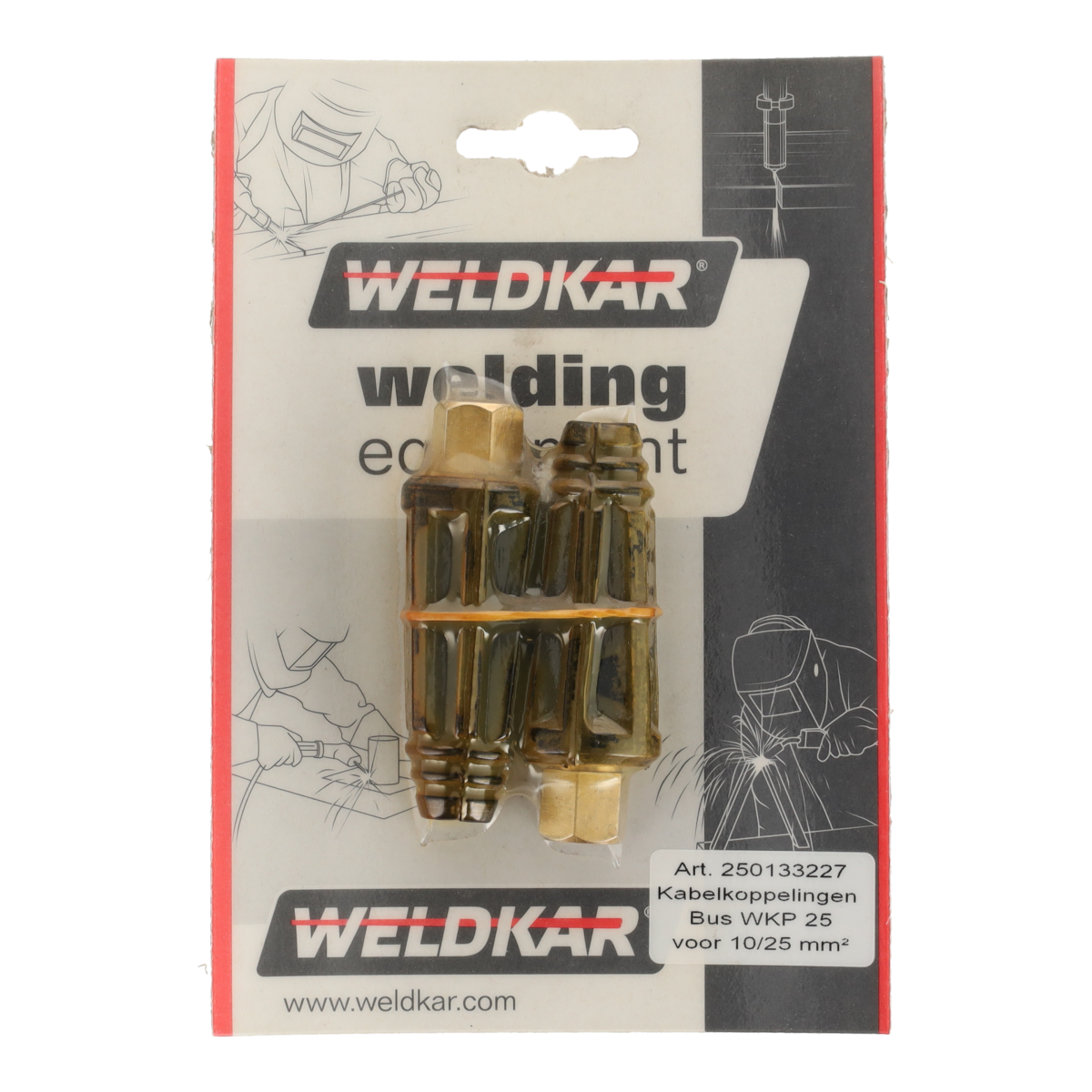 Weldkar Kabelkoppeling WKB 25 voor 10/25 mm2 bus model 2 stuks