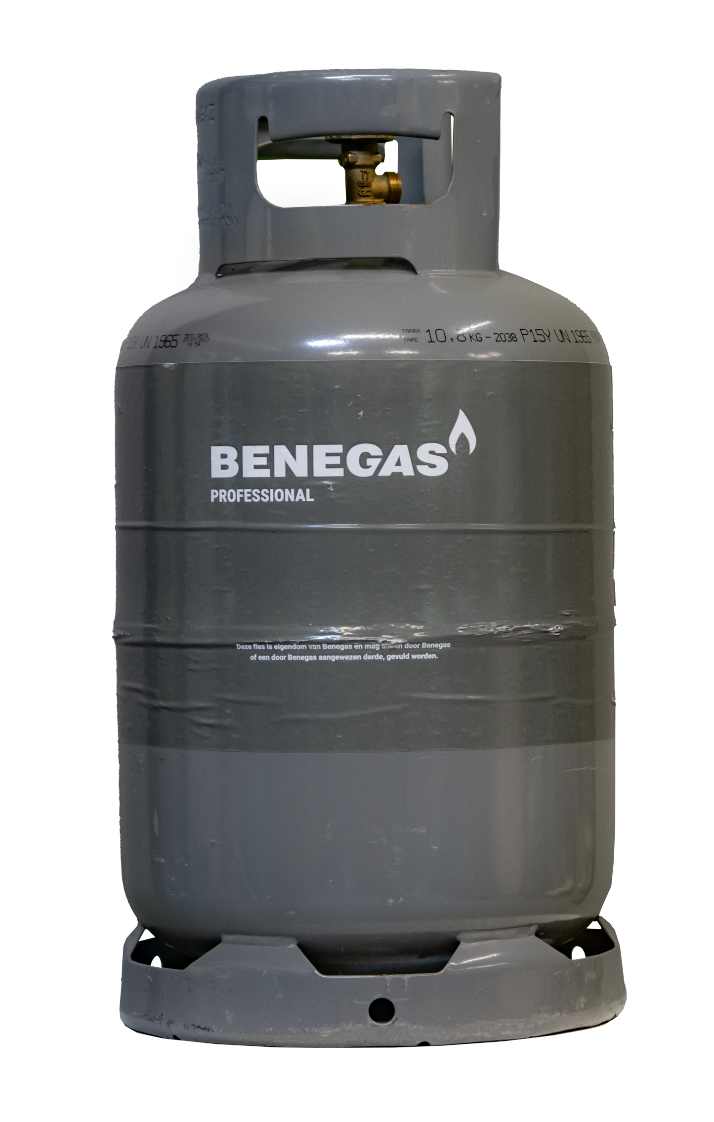 Benegas professional 10,5KG stalen gasfles