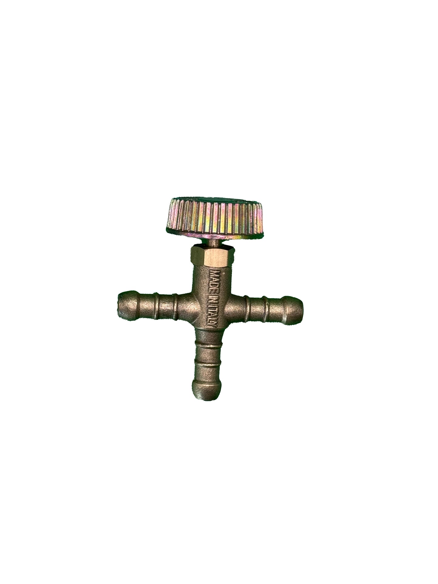 T stuk met kraan 3x 8mm slang tule