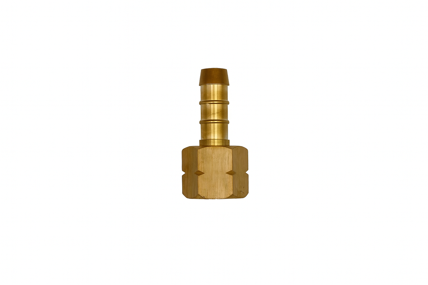 Wartel 1/4" links + 8mm slang tule voor propaan