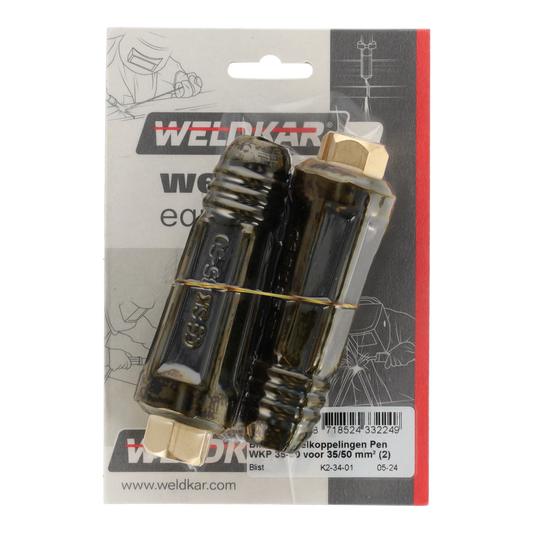 Weldkar kabelkoppeling pen WKP 50 voor 35/50 mm2 2 stuks