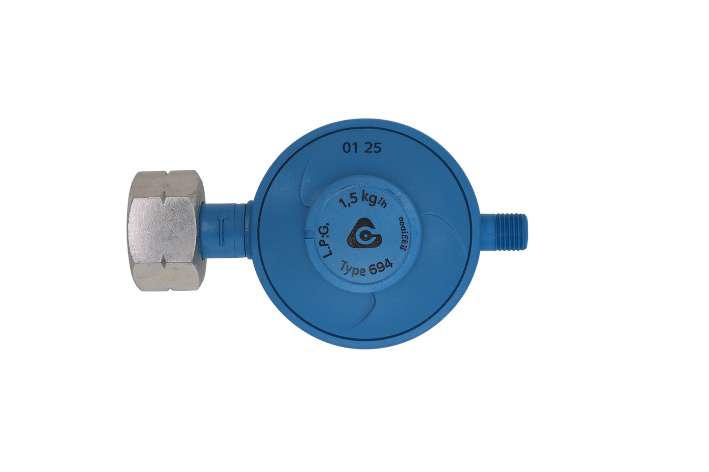Propaan reduceerventiel 30mbar met 1/4L schroefdraad
