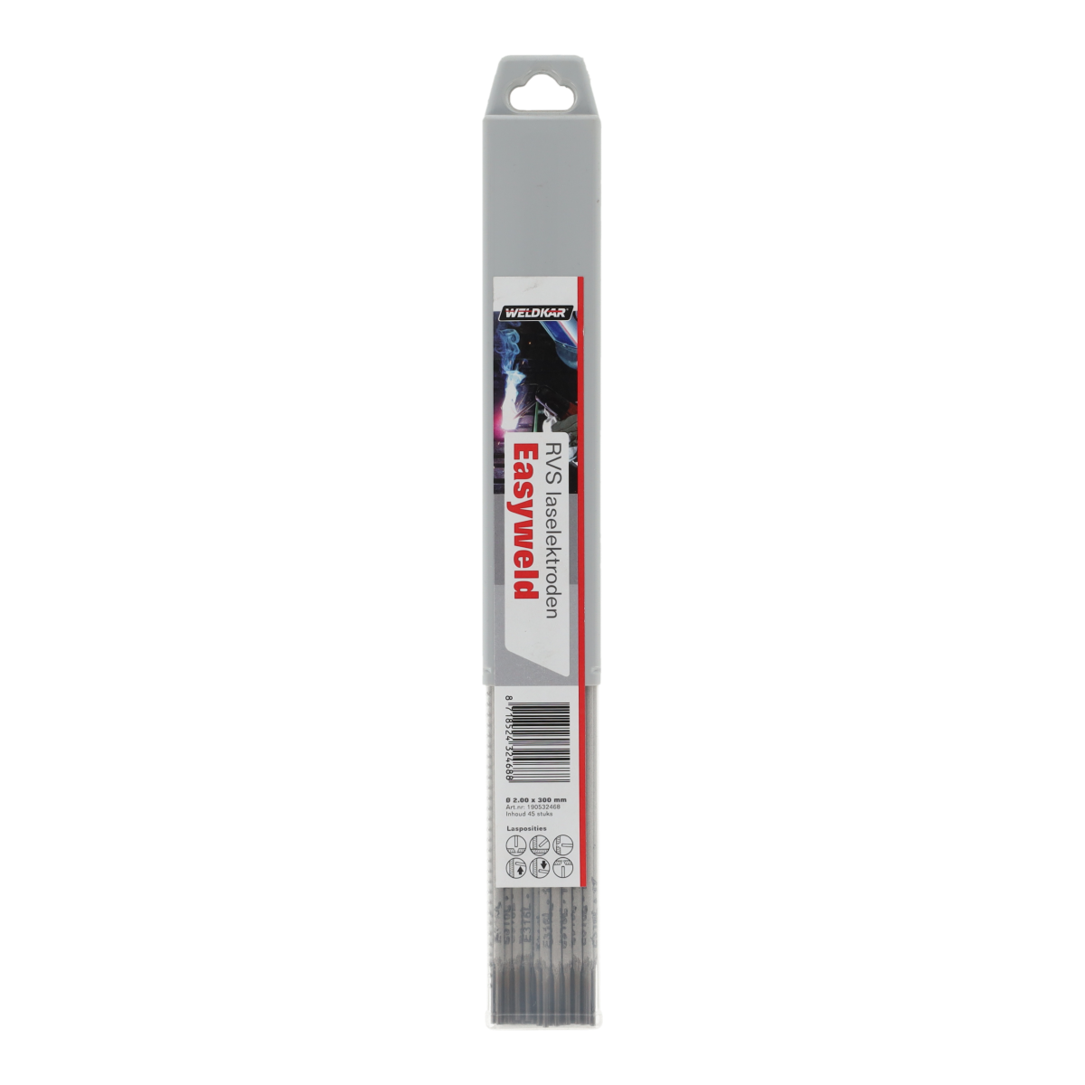 Weldkar RVS 316 laselektroden 2.5mm x 300mm 28 stuks