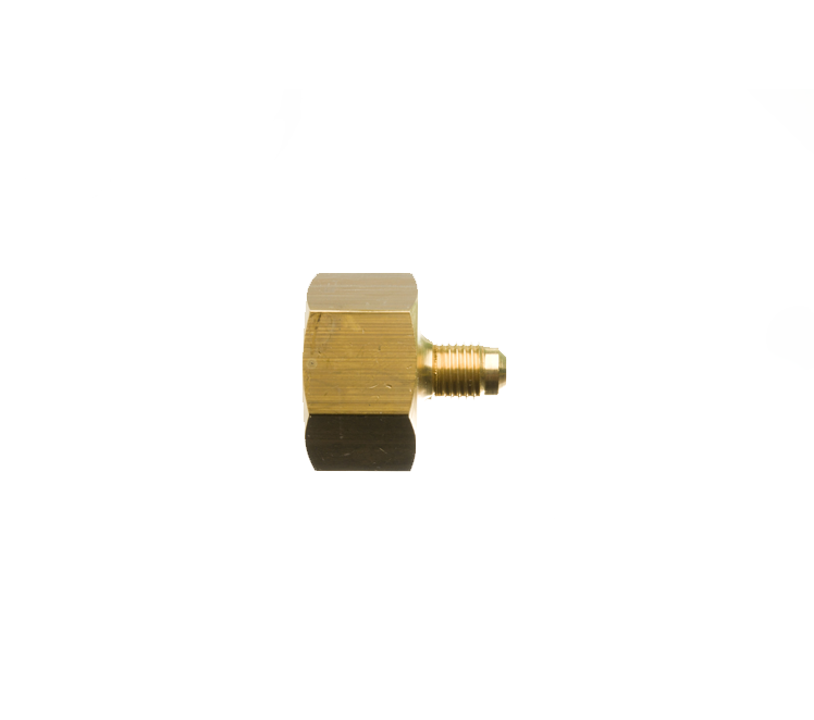 Verloopnippel Freon 21,8" Rechts inwendig naar 7/16" uitwendig