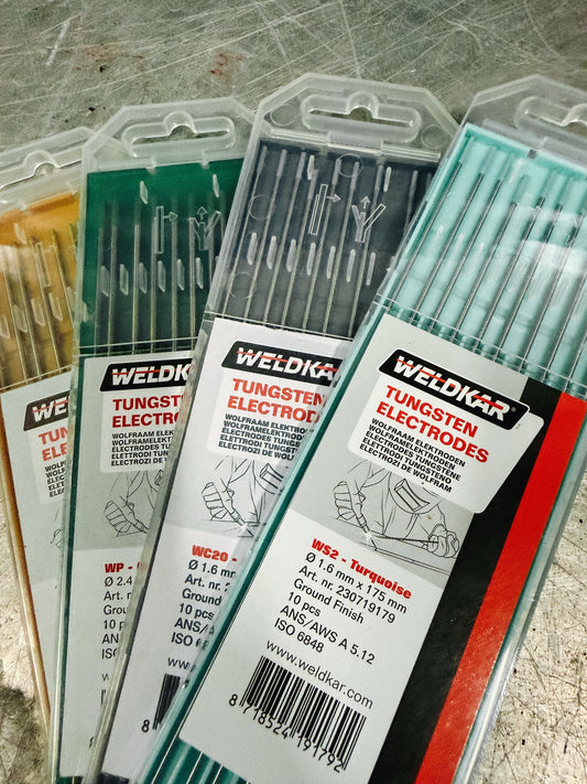 Welke wolfraam elektrode moet ik gebruiken?