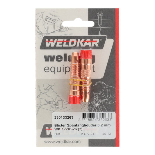 Weldkar Spantanghouder 3.2mm WK 17-18-26 2 stuks