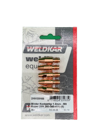 compare product Kontakttip 1.2mm M8 - Koper weldkar 250-360-411