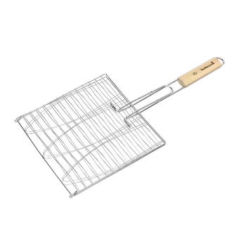 compare product Barbecook visgrill voor 3 vissen met houten handgreep