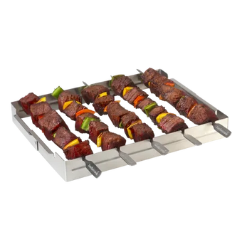 compare product Barbecook brochettehouder voor 5 stuks RVS