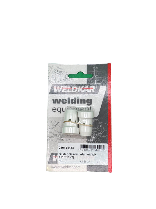 gasverdeler wit wk411/511 2 stuks