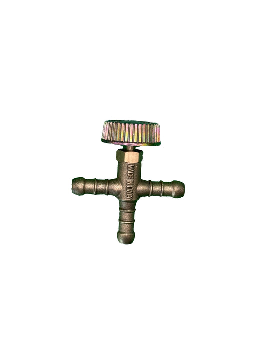 T stuk met kraan 3x 8mm slang tule