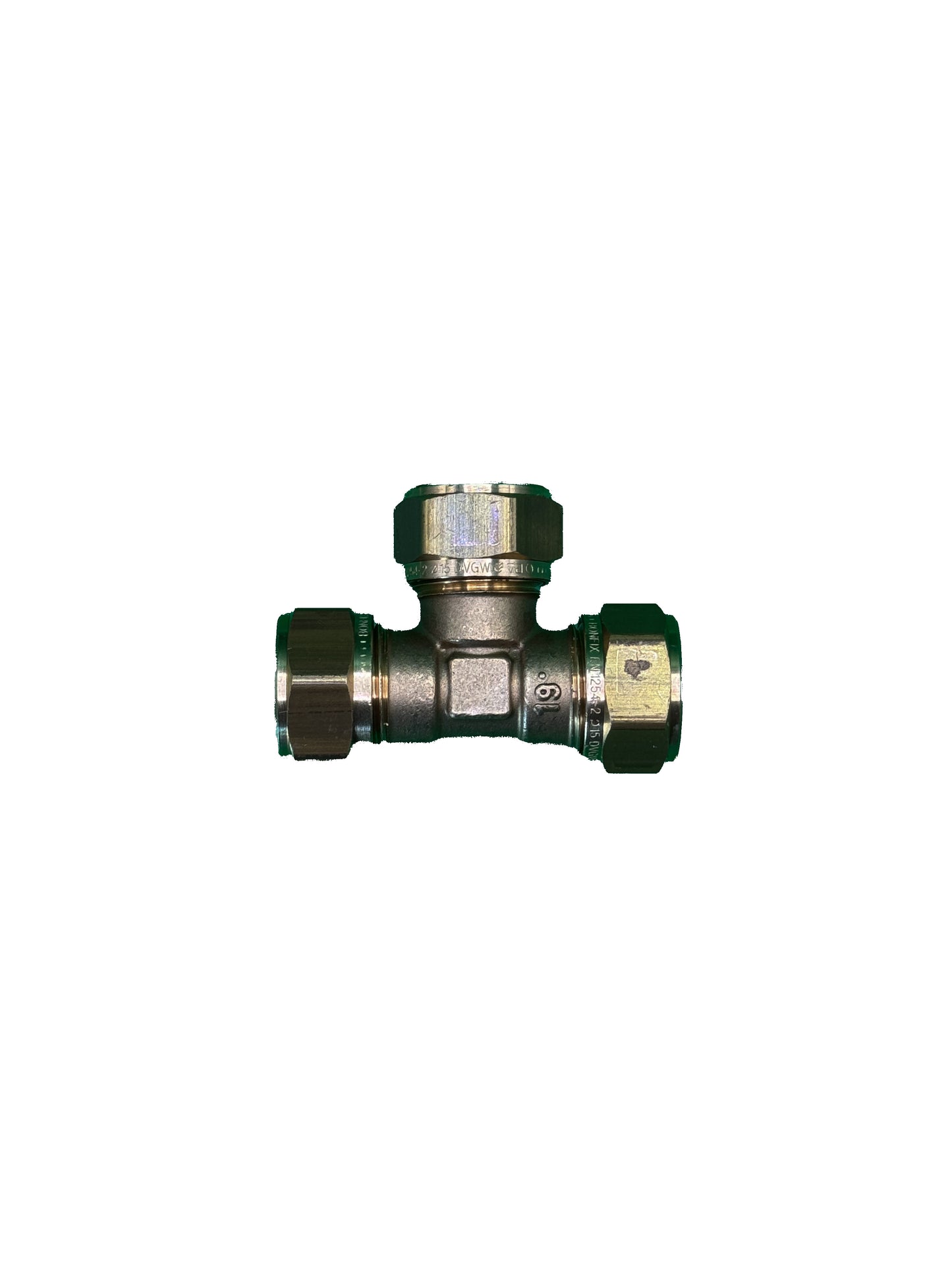 Bonfix T stuk koppeling 3x 15mm knelkoppeling