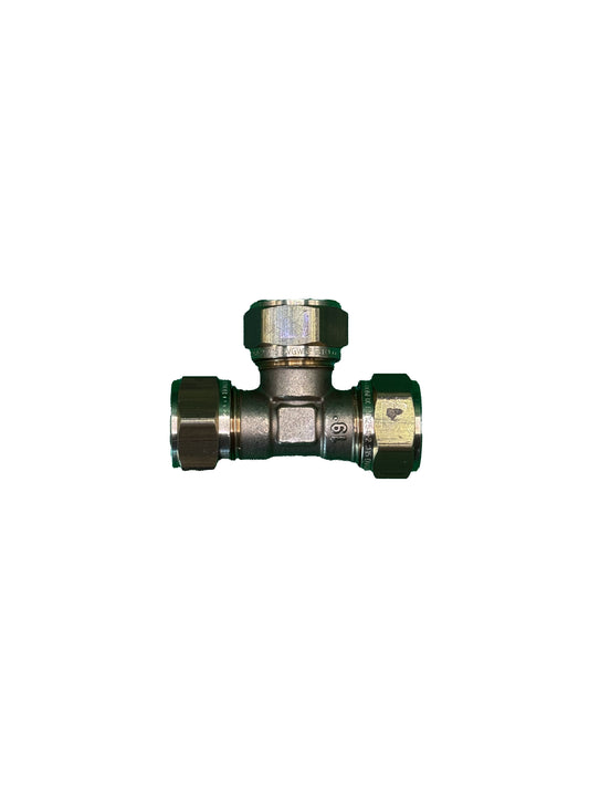 Bonfix T stuk koppeling 3x 15mm knelkoppeling