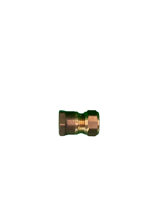 Bonfix rechte koppeling 15mm knelkoppeling x 1/2 binnen draad