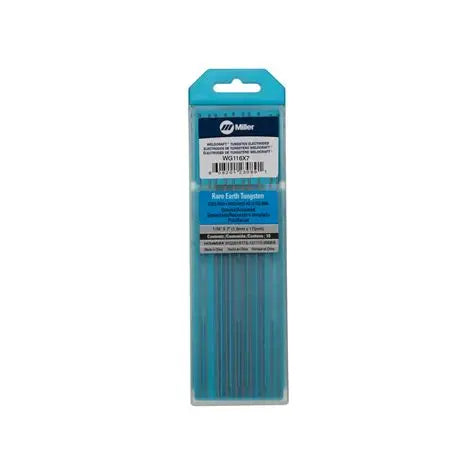 MILLER WELDCRAFT TUNGSTEN 2%RARE EARTH 1/16''x7 -10Pack