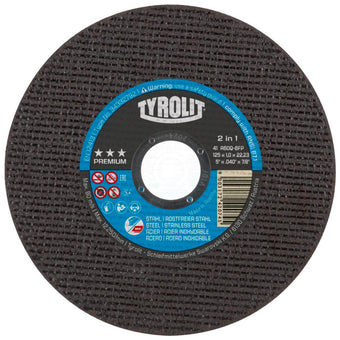 compare product Tyrolit Premium 2in1 Doorslijpschijf 125x1,0x22,23