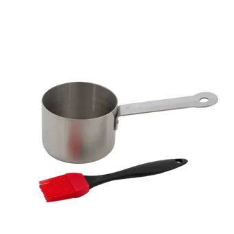 compare product Barbecook RVS sauspan met borstel