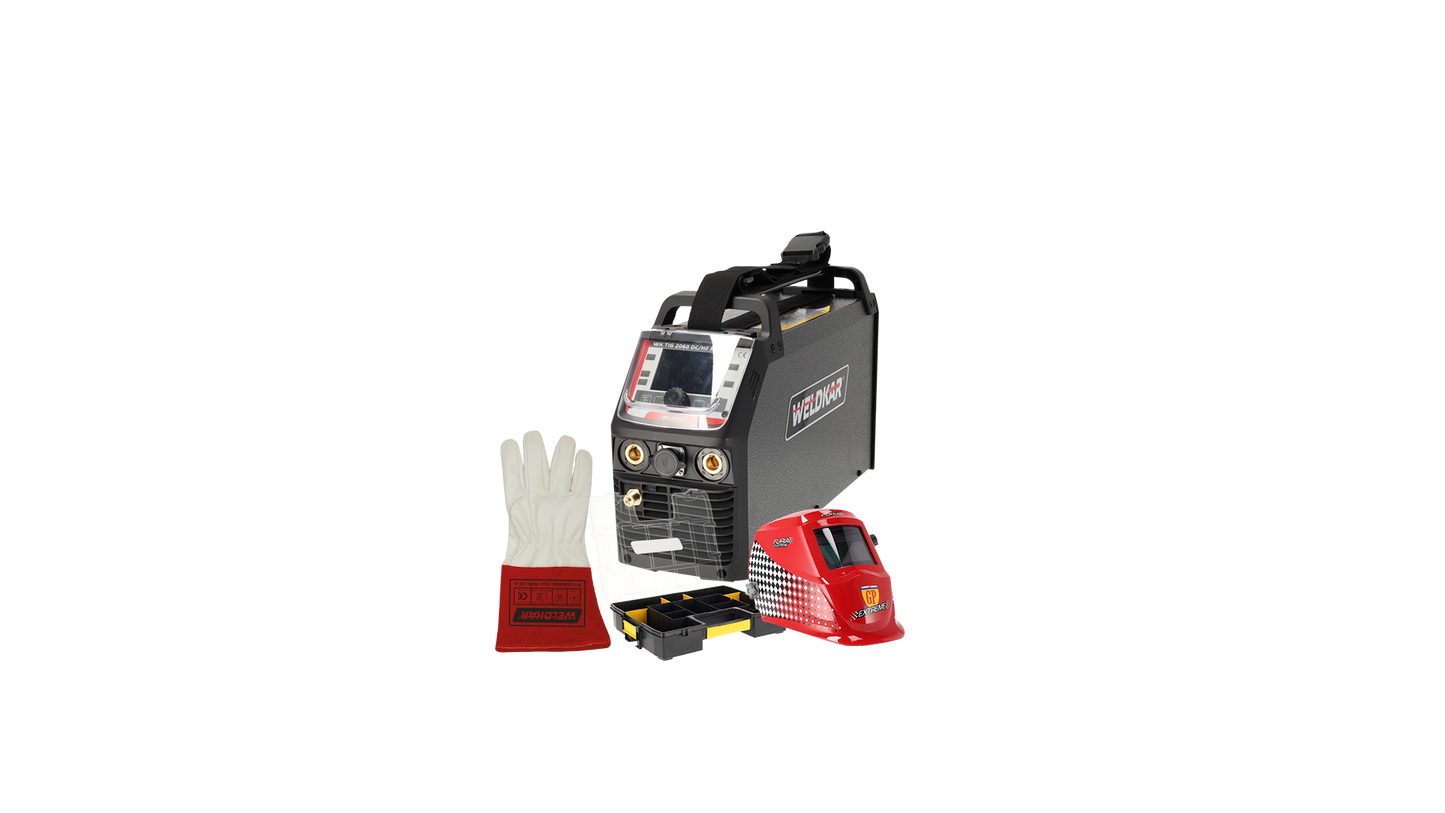 Welkar TIG 2060 DC/HF Pulse lasinverter inclusief toebehoren