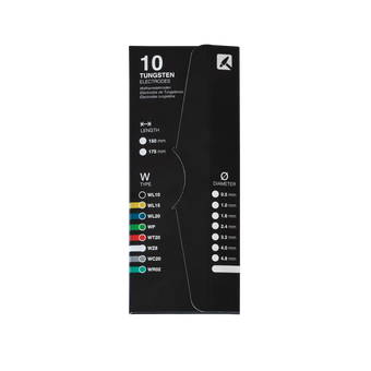 compare product TIGZONE Tungsten grey 2% Cer 3.2 x 175mm (1/8'' x 7'') WC20 (10 stuks)