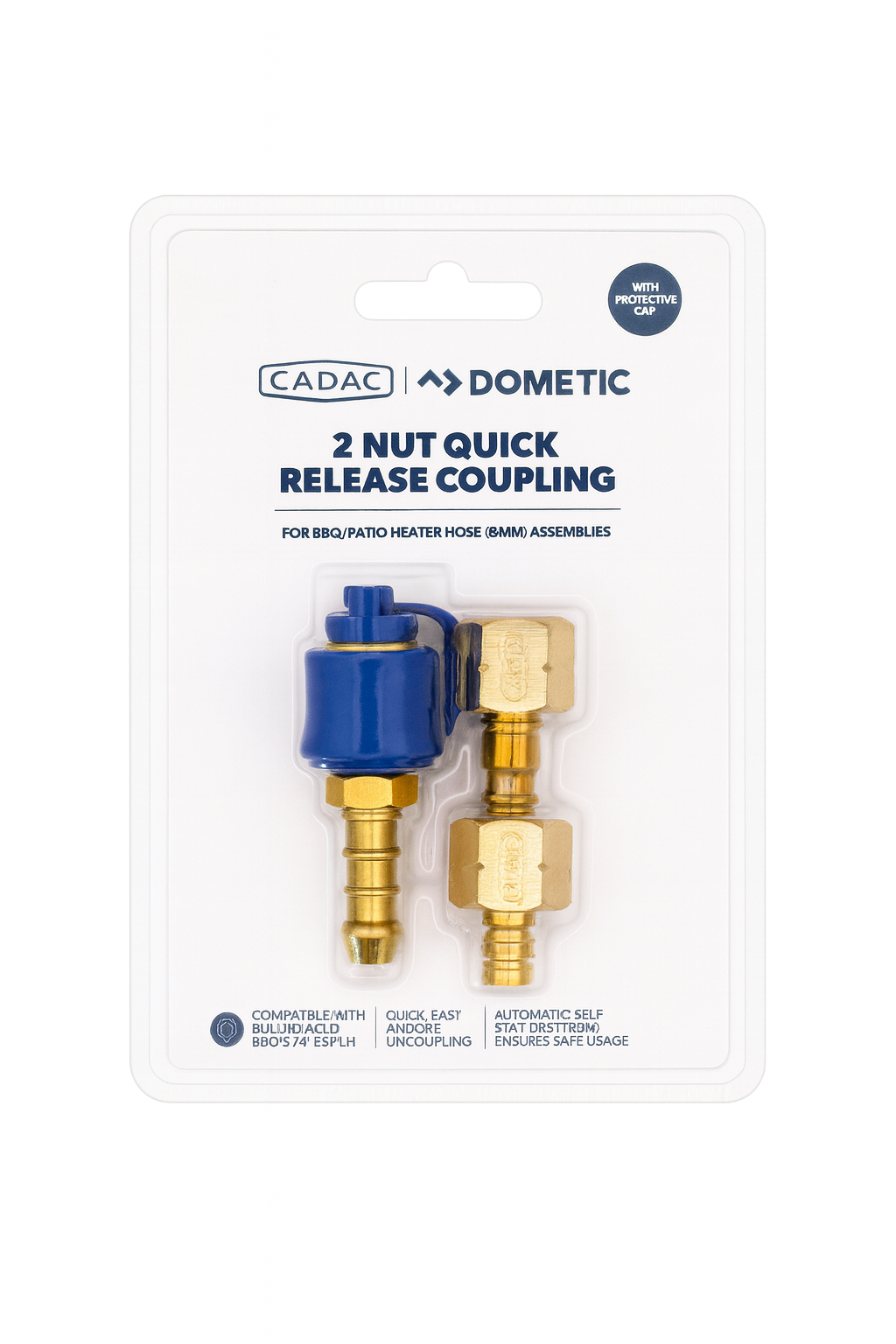 Cadac quick release gas snelkoppeling set met 2x insteeknippel