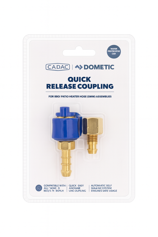 Cadac quick release gas snelkoppeling set rechte koppeling