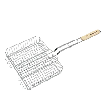 compare product Barbecook dubbel rooster met houten grip