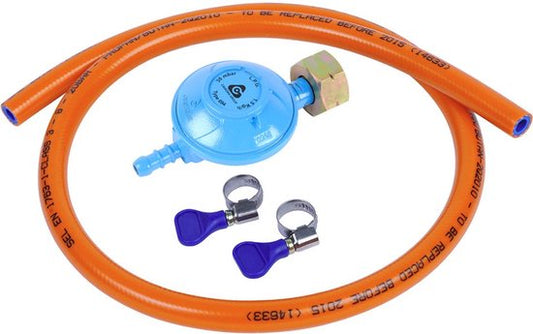 Slang 1,5 meter + reduceerventiel set inclusief slangen klemmen