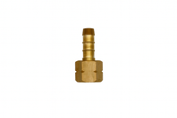 Wartel 1/4" links + 8mm slang tule voor propaan